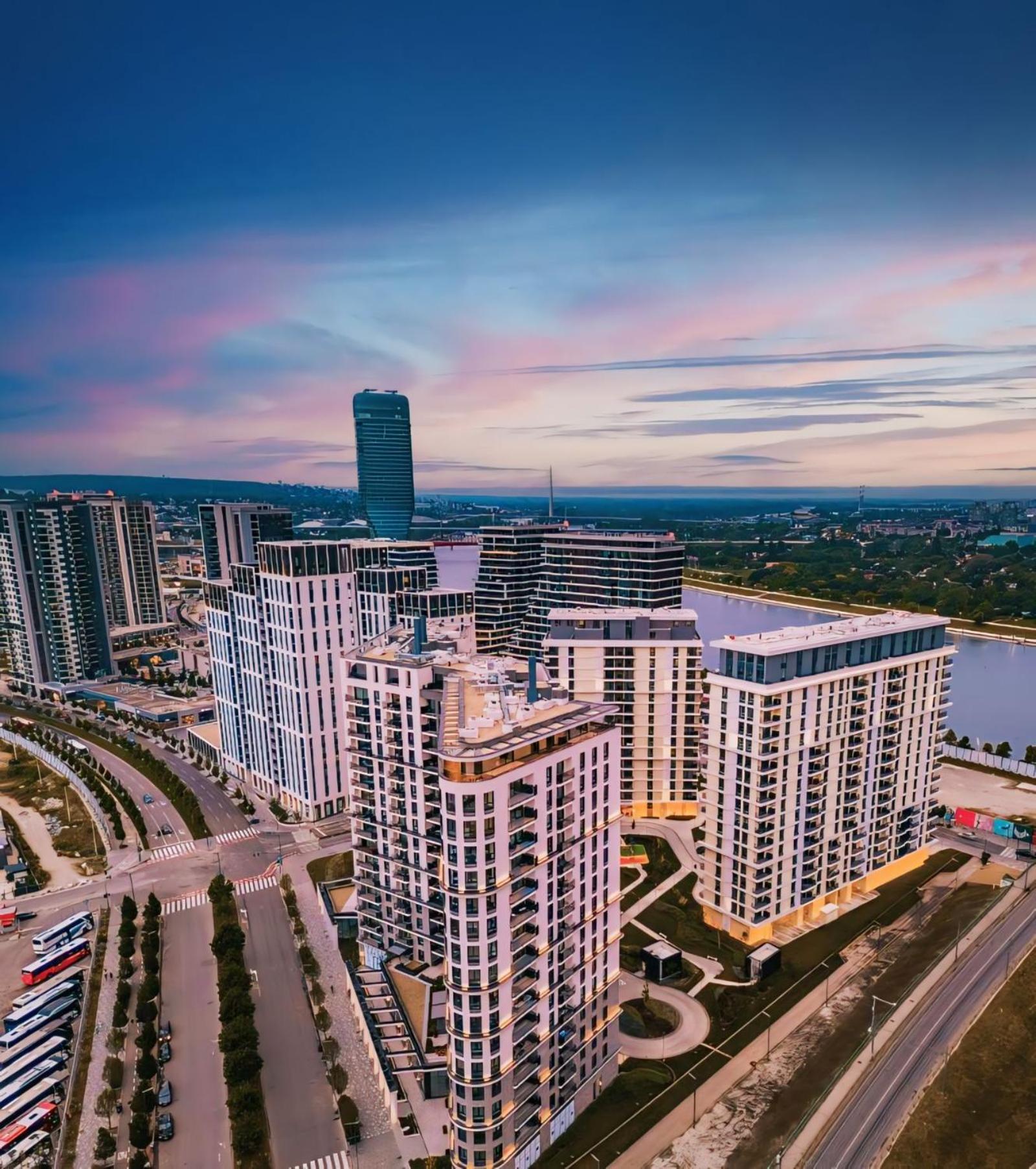Belgrade Waterfront 16Th Fl Lux Apt. W/ City View Exteriör bild
