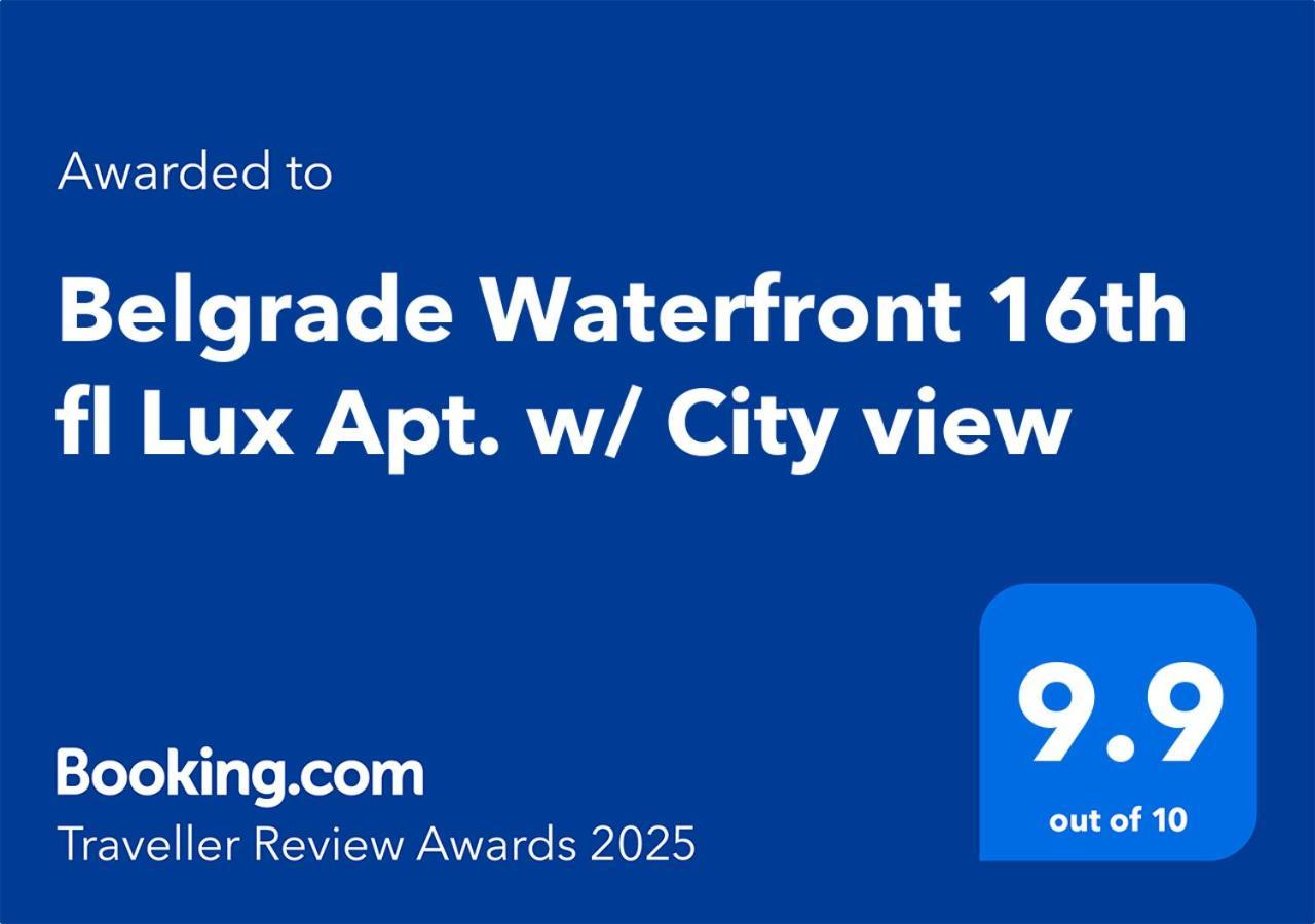 Belgrade Waterfront 16Th Fl Lux Apt. W/ City View Exteriör bild